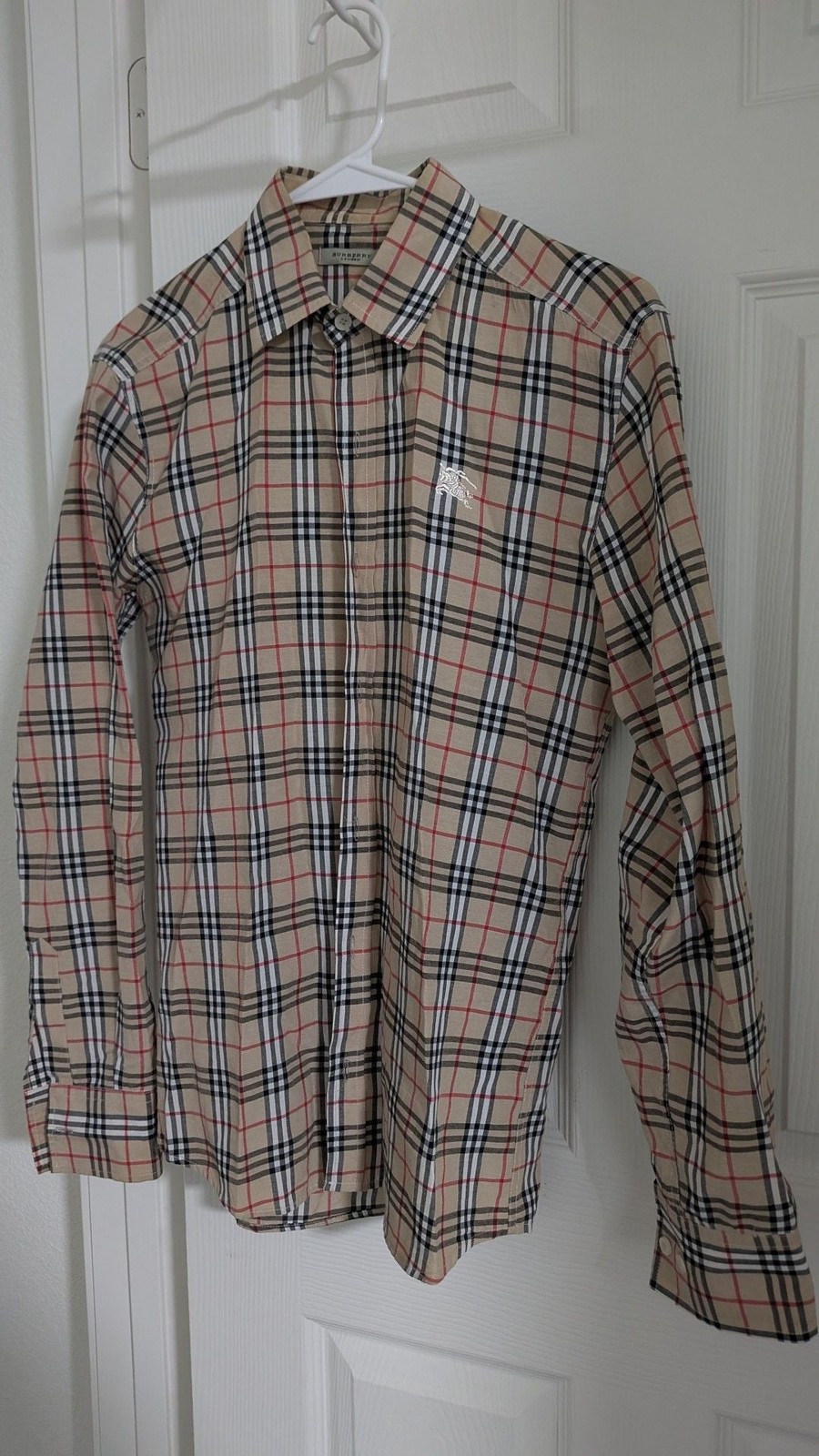 Burberry London Nova Check Button-Down Shirt Size S