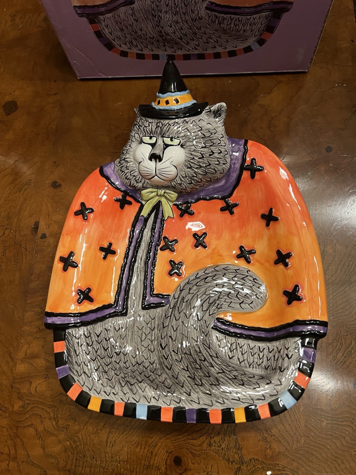 Fitz  And Floyd ￼Kitty  Witches Canapé Plate ￼