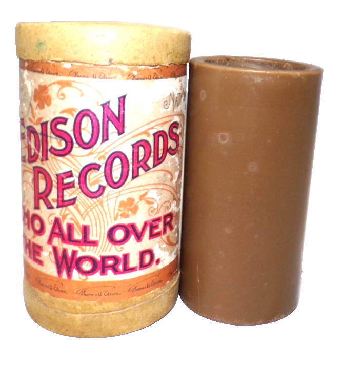 EDISON BROWN WAX CYLINDER RECORD #19 , 