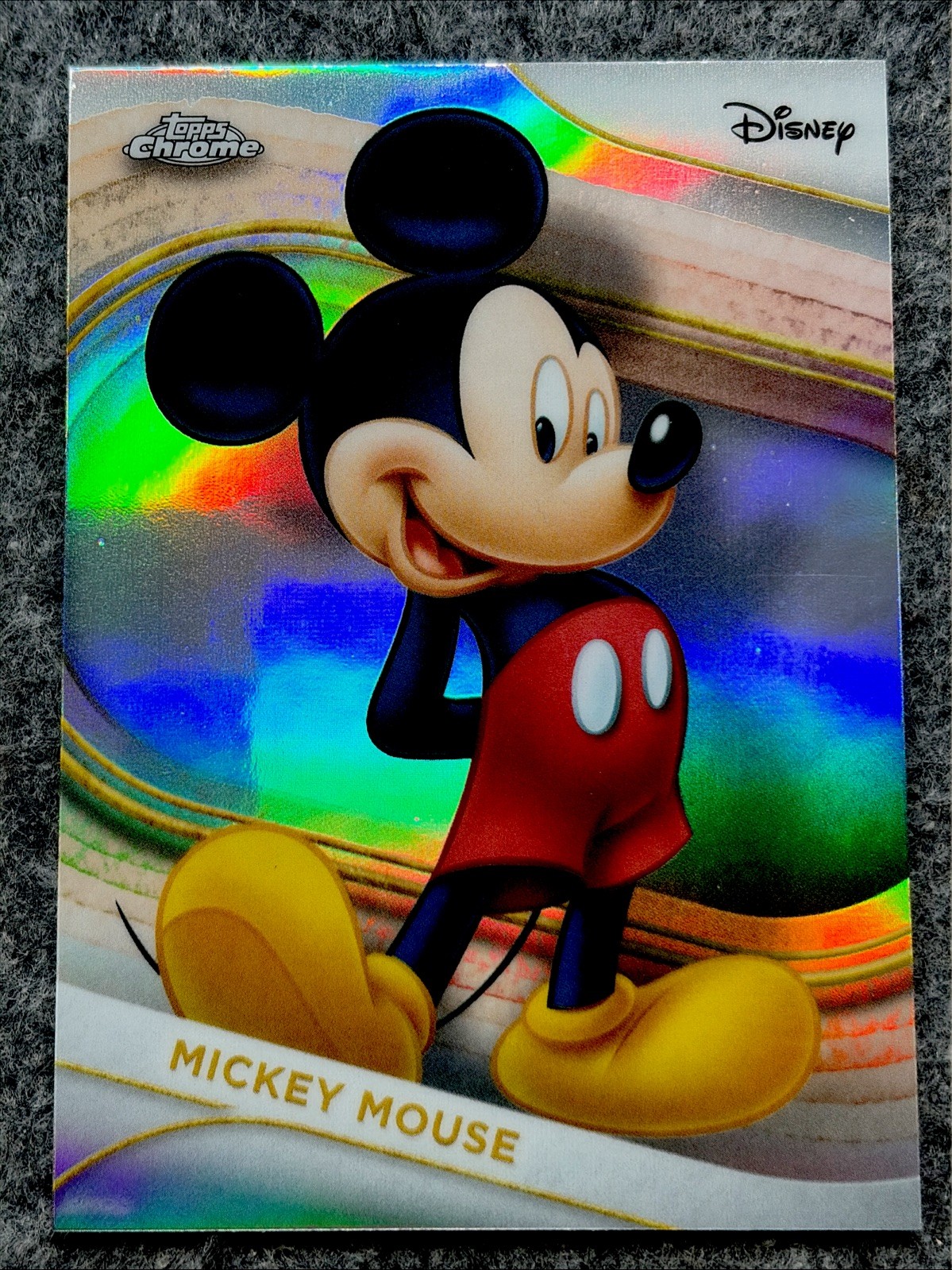 2025 Topps Chrome Disney Mickey Mouse Refractor #1