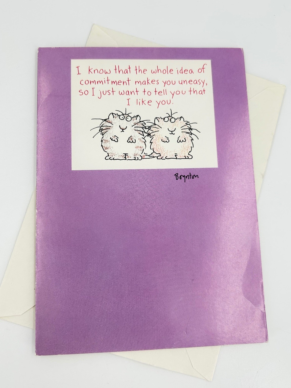 Vintage 1985 Boynton Cat Greeting Card 