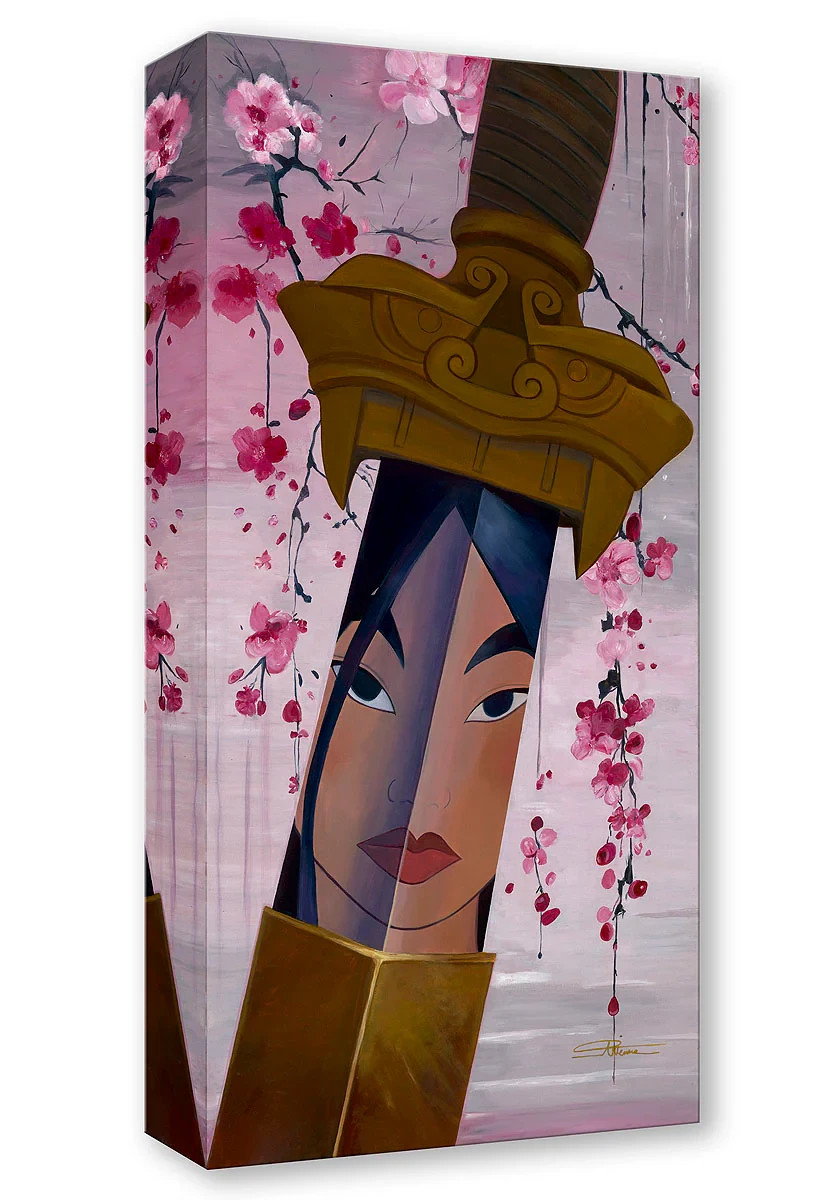 Disney Fine Art Treasures Canvas-Loyal, Brave, True-Mulan-Arienne Boley