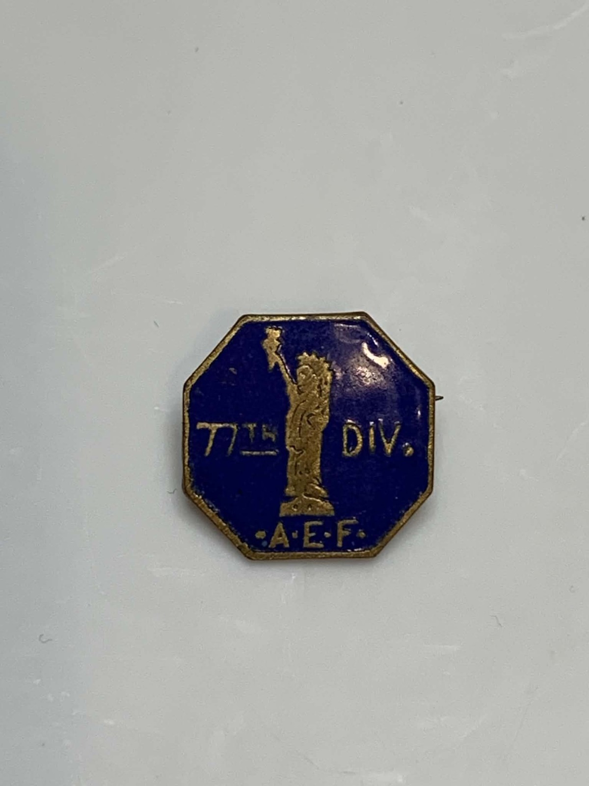 Original WW1 US Army 77th Division Veteran\'s Pin
