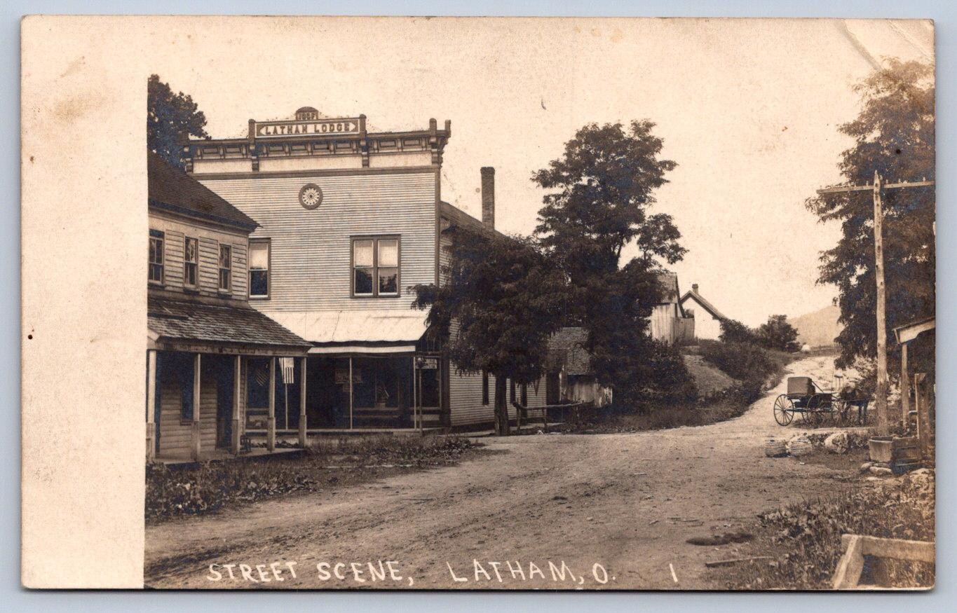 K61/ Latham Ohio RPPC Postcard c1910 I.O.O.F Odd Fellows Pike County 223