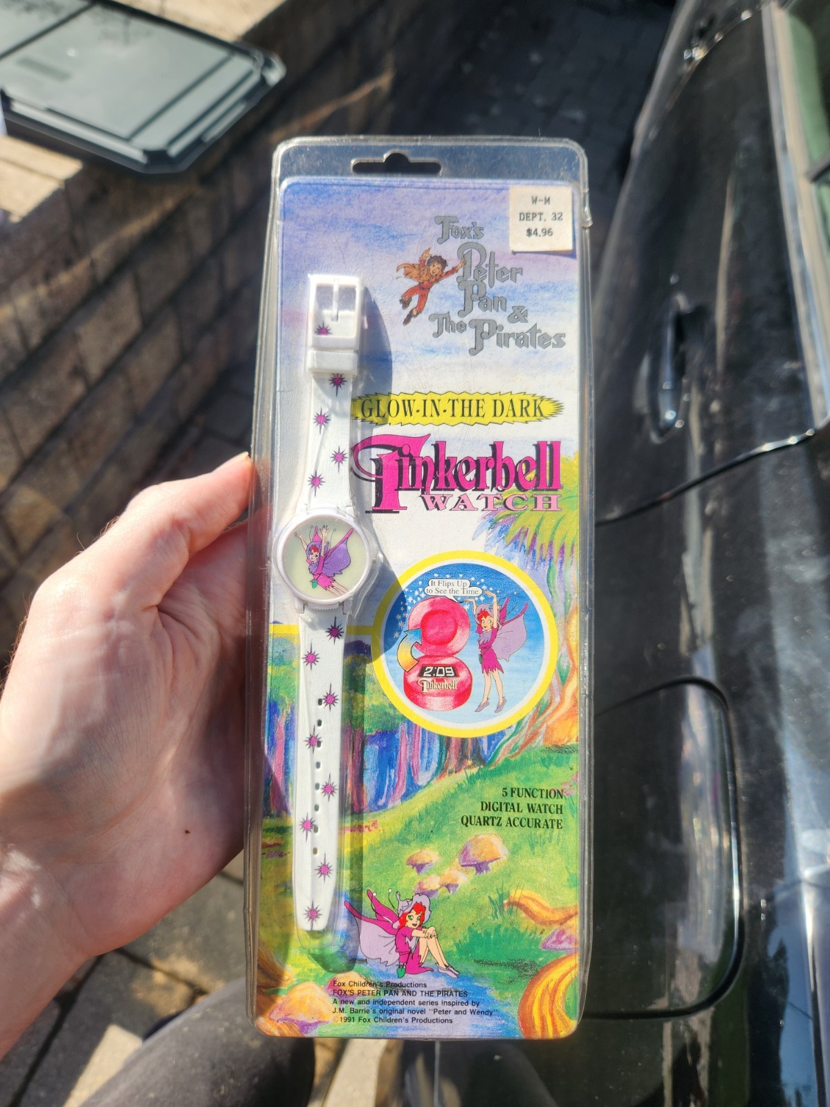 Vtg Peter Pan And The Pirates Tinkerbell Kids Watch Toy In Package