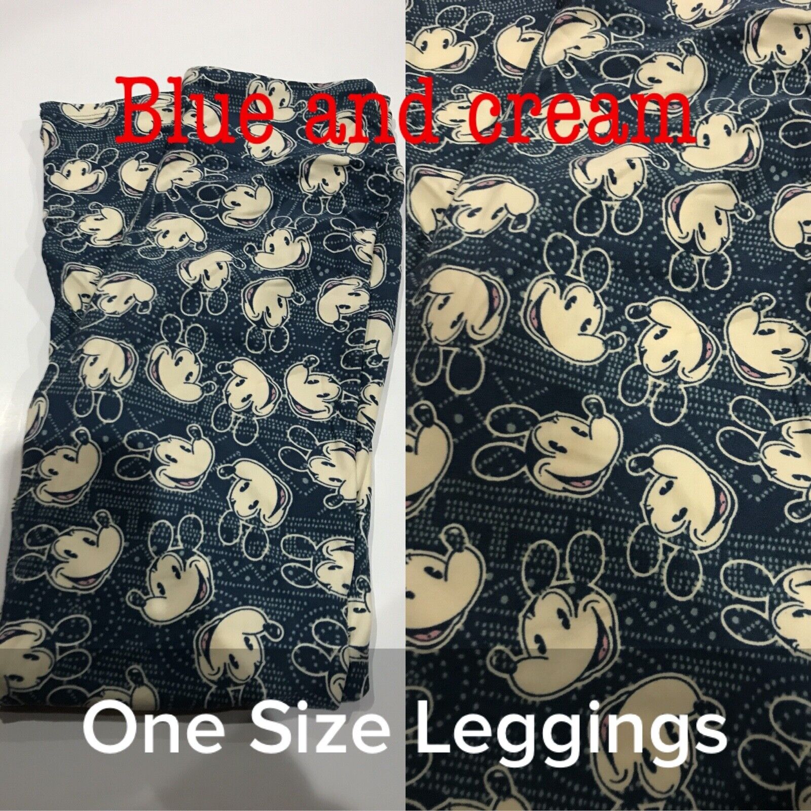 LuLaRoe one size OS leggings brand new BN 2017 Vintage Disney rare print Mickey