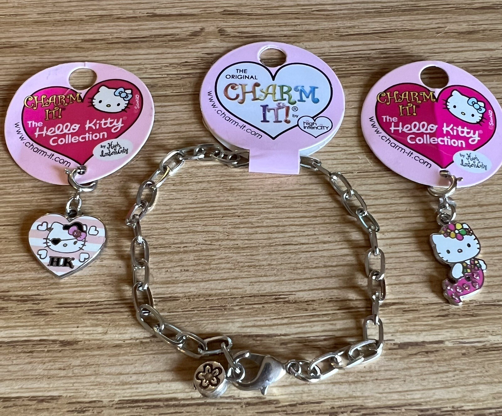 Sanrio Hello Kitty Retired Charm It’s With Bracelet Flower Mermaid Heart Pirate