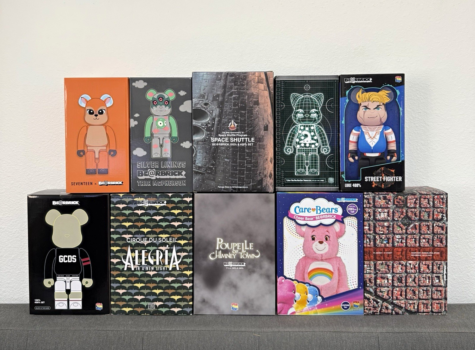 Medicom Toy BE@RBRICK Lot of 10 400% Bearbricks Nyabrick