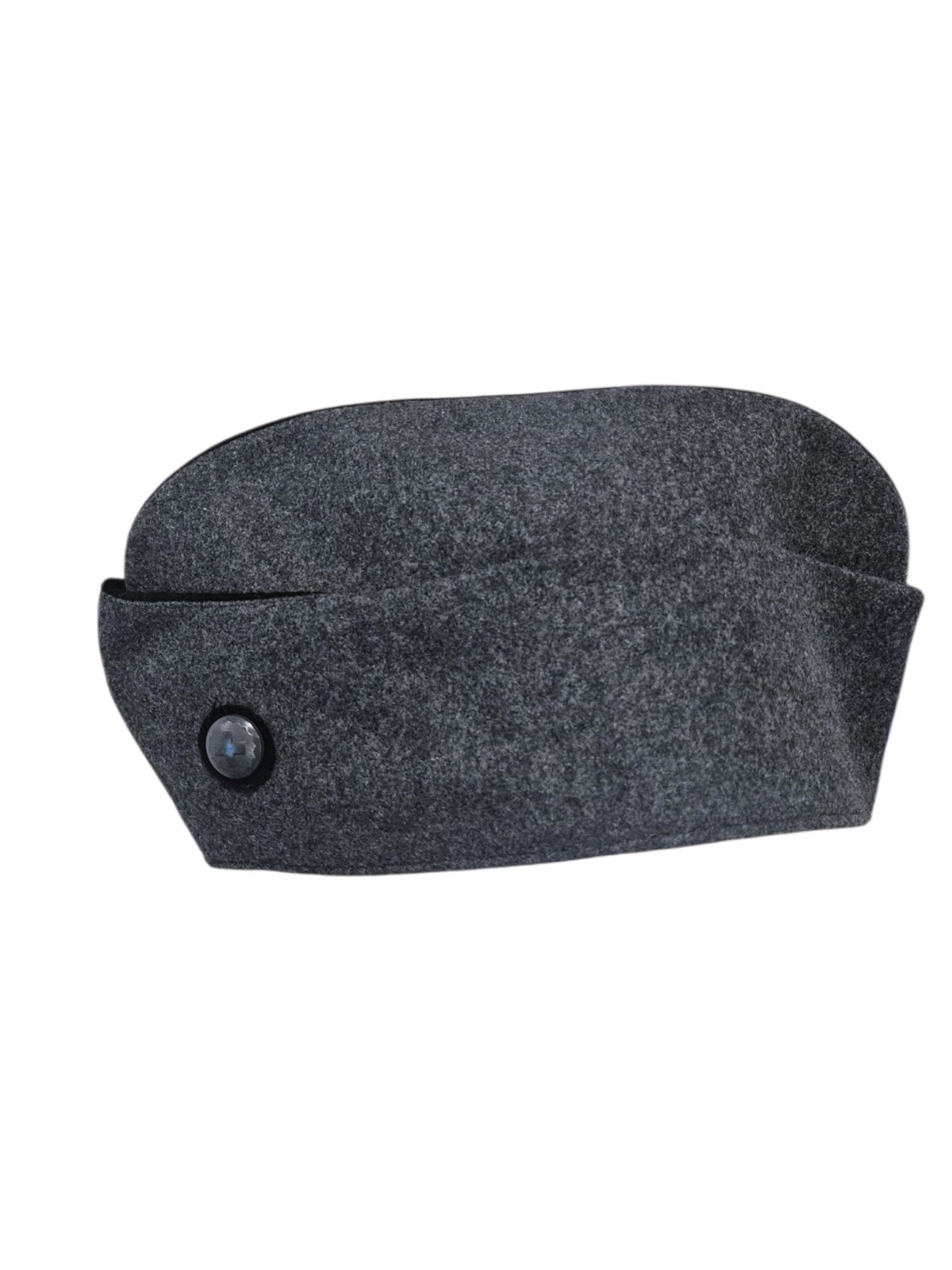 Vintage 1983 Swiss Military Grey Wool Side Cap Louis Zimmermann AG Bern Size 58