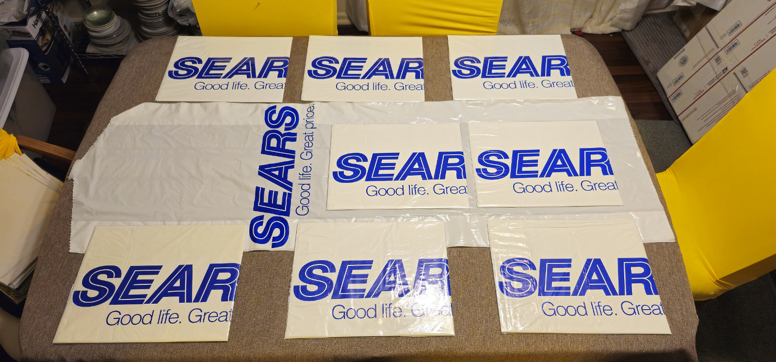2006 Sears Unused Clothing Bags Ready To Collect Or Resale At Flea Markets