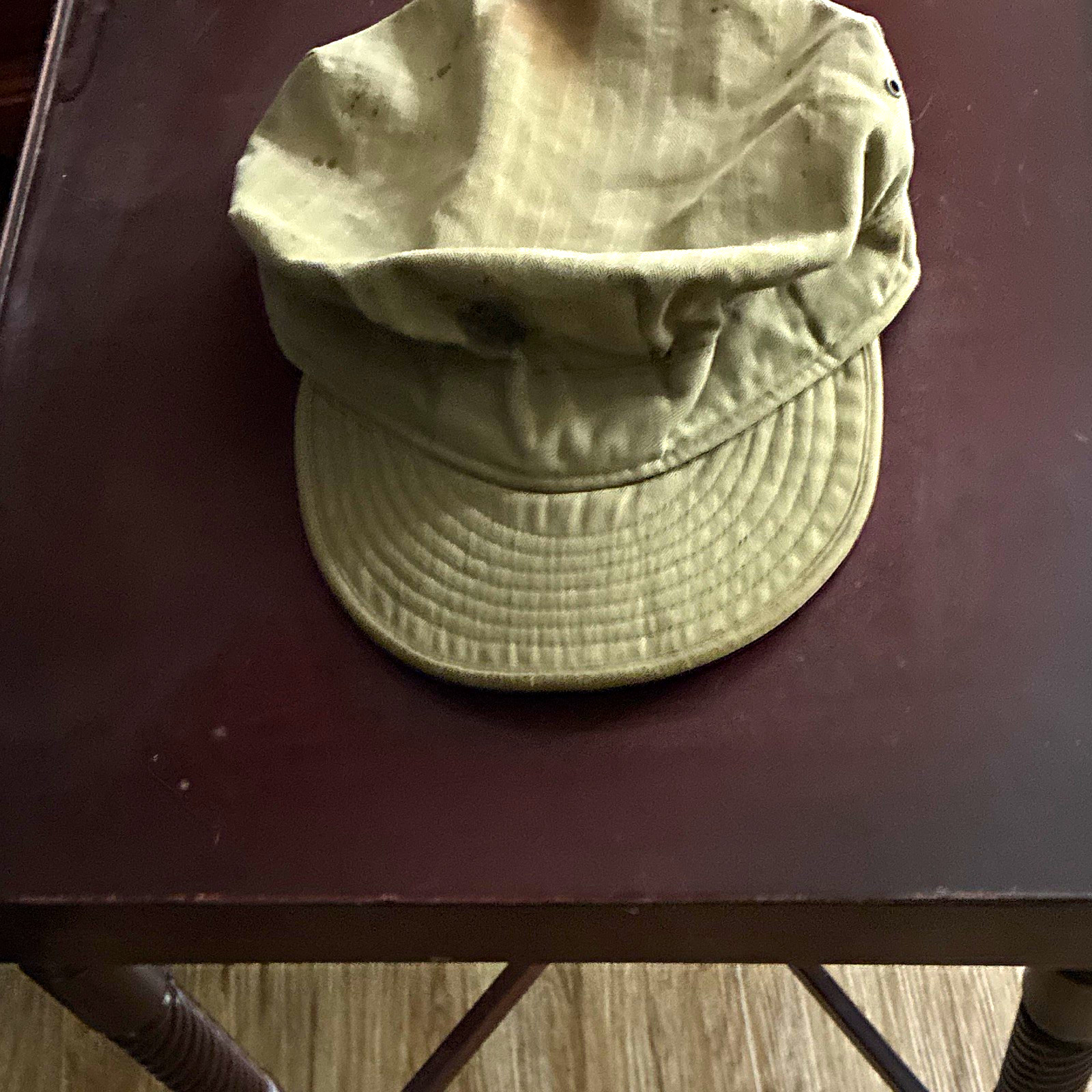 WWII/Korea USMC Cap with Brim Small size.