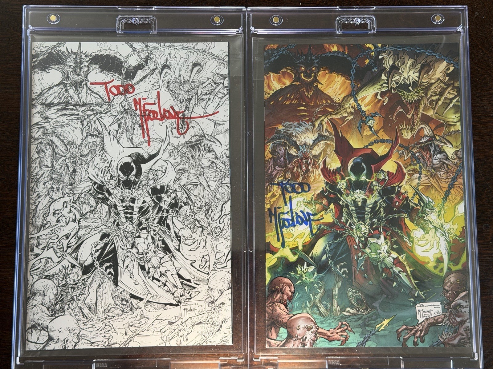 FREE SHIPPING Diablo Immortal x Spawn Color & BW 1 of 850 Signed by McFarlane