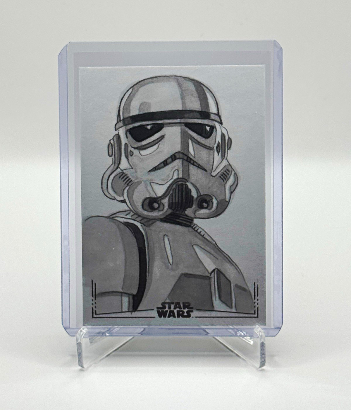 Topps Star Wars Stormtrooper Sketch Auto Hendrickson #MCP115849