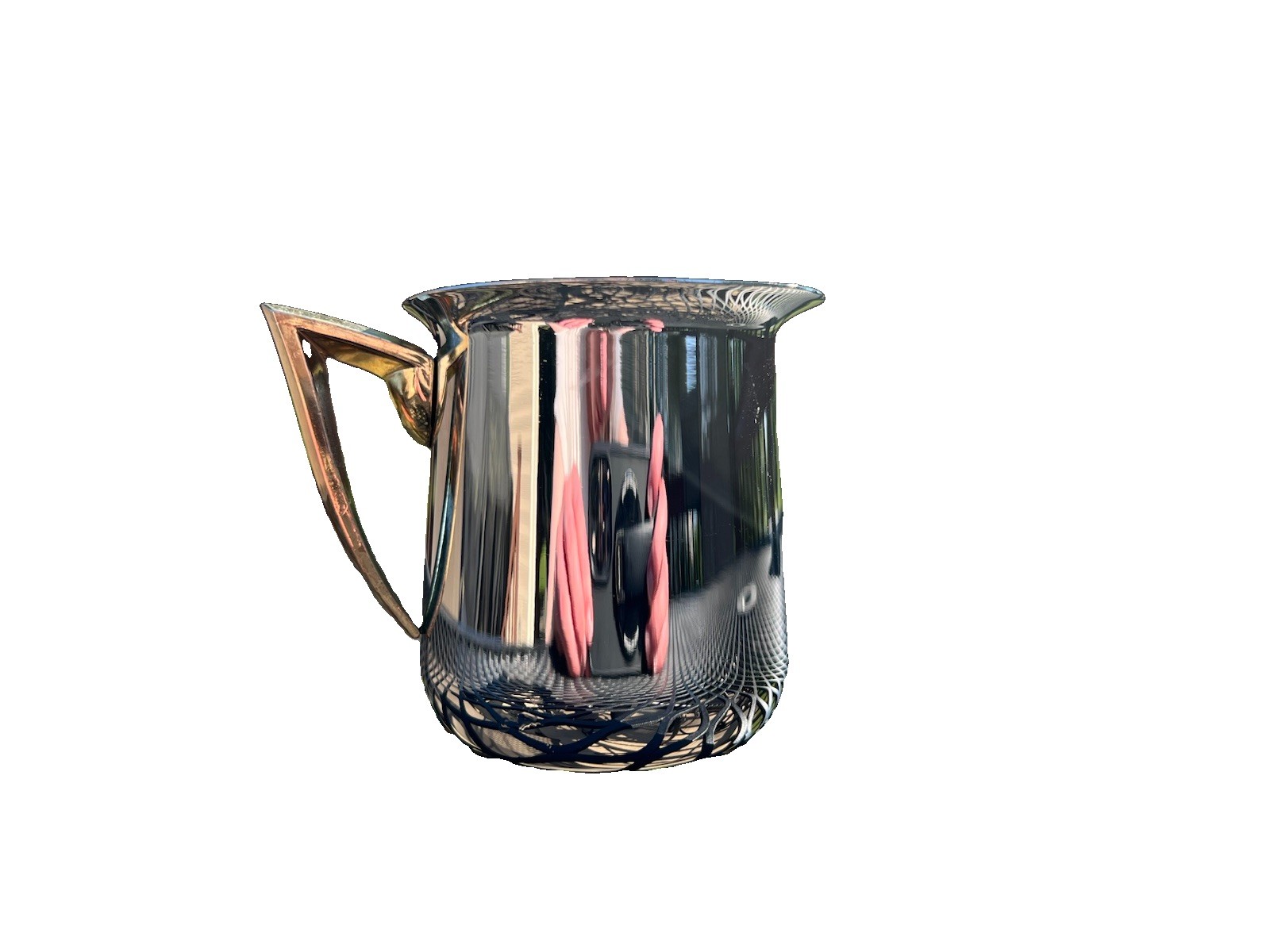 Vtg Mid Century Modern Stainless Steel Chrome Creamer (Indiv.) Art Deco Style