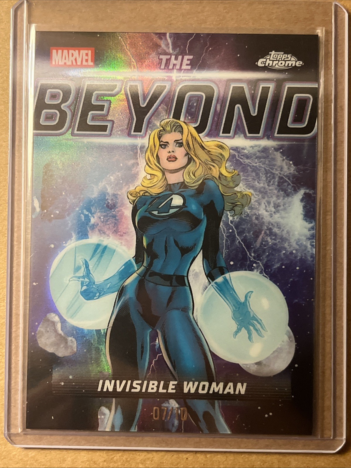 2026 Marvel Topps Chrome The Beyond Invisible Woman Black 7/10 Sue Storm TB-10