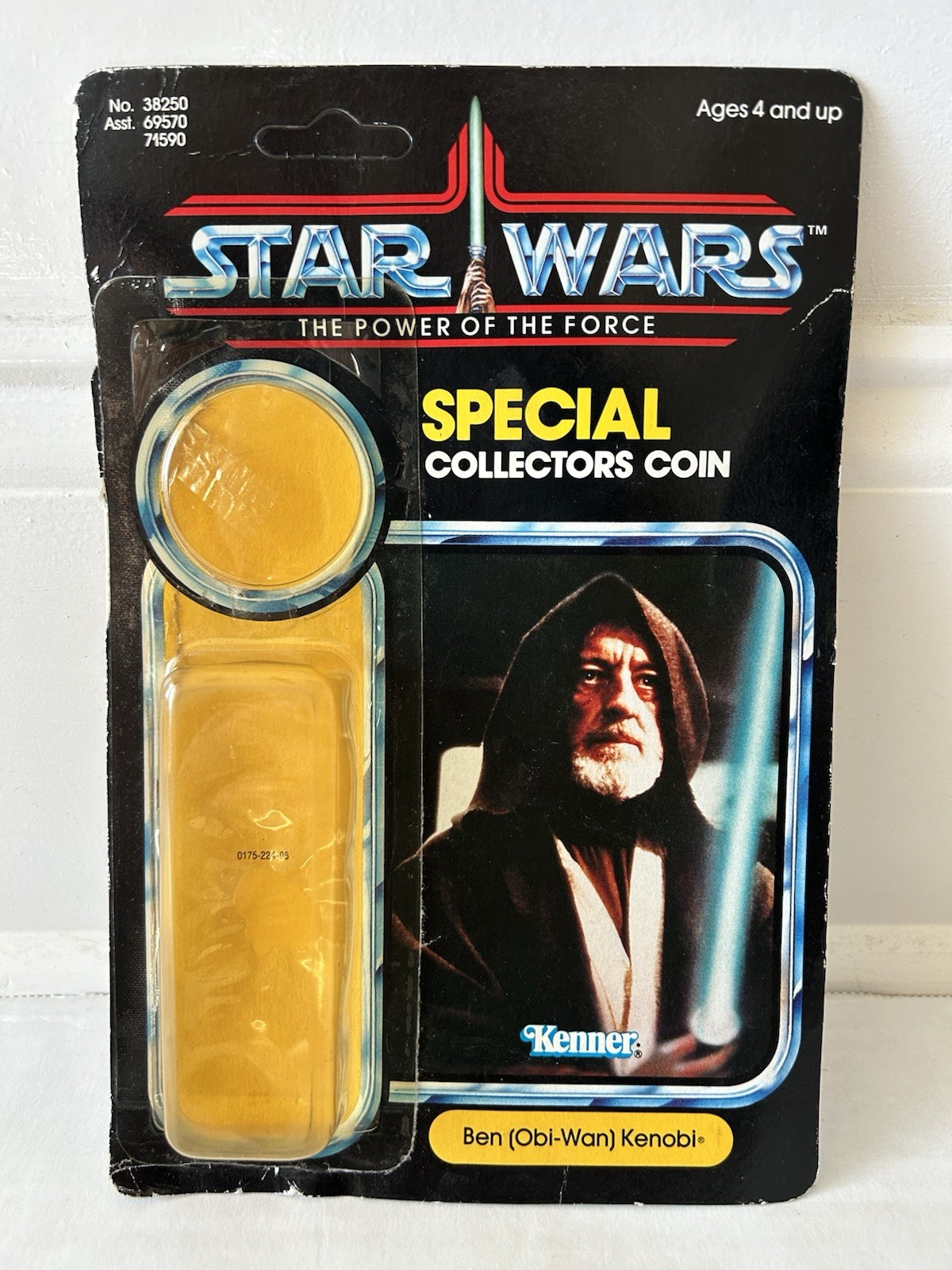 STAR WARS BEN OBI WAN KENOBI POTF CARDBACK W ATTACH BUBBLE KENNER VINTAGE 1984