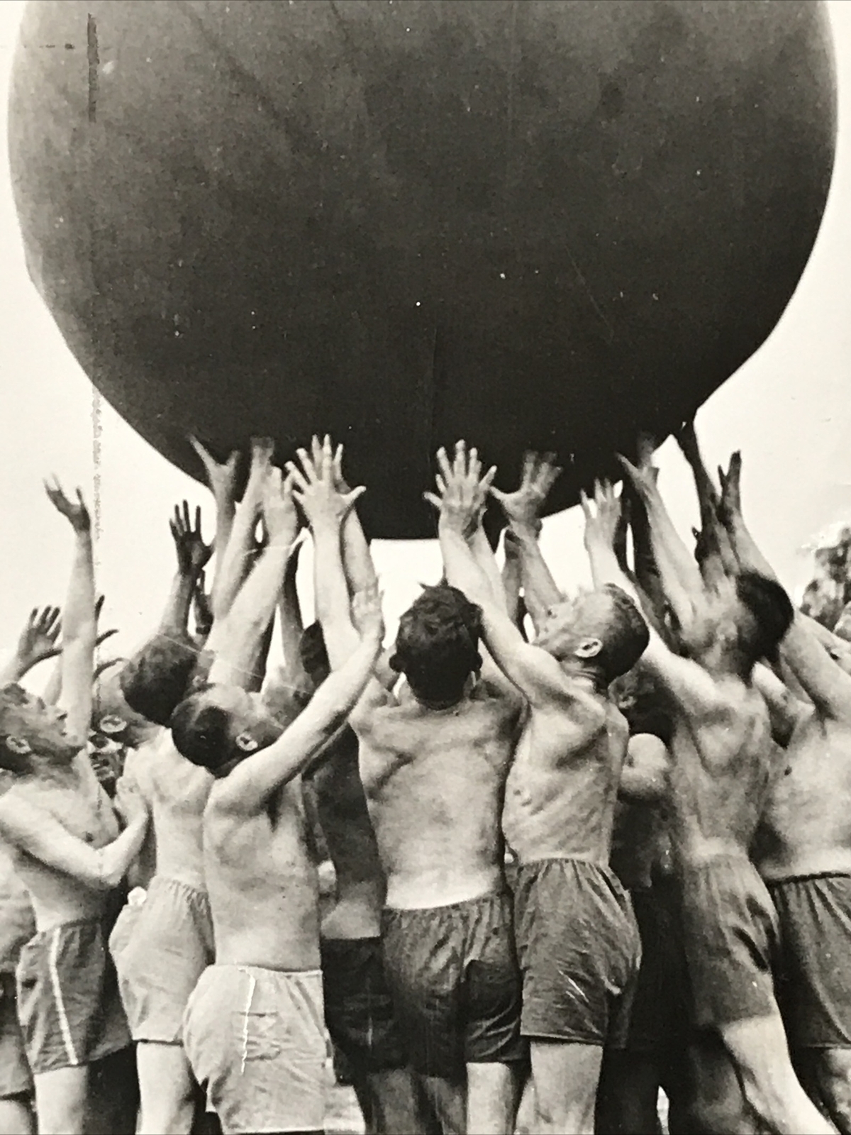 c1940s Germany Army Push Ball Game Dresden Officers Training School Press Photo
