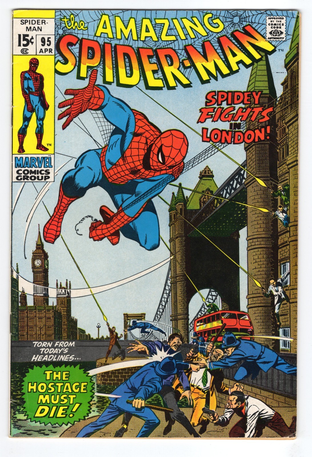 Amazing Spider-Man 95 1971 Marvel Comics F- 5.5 Gwen Stacy Mary Jane Watson