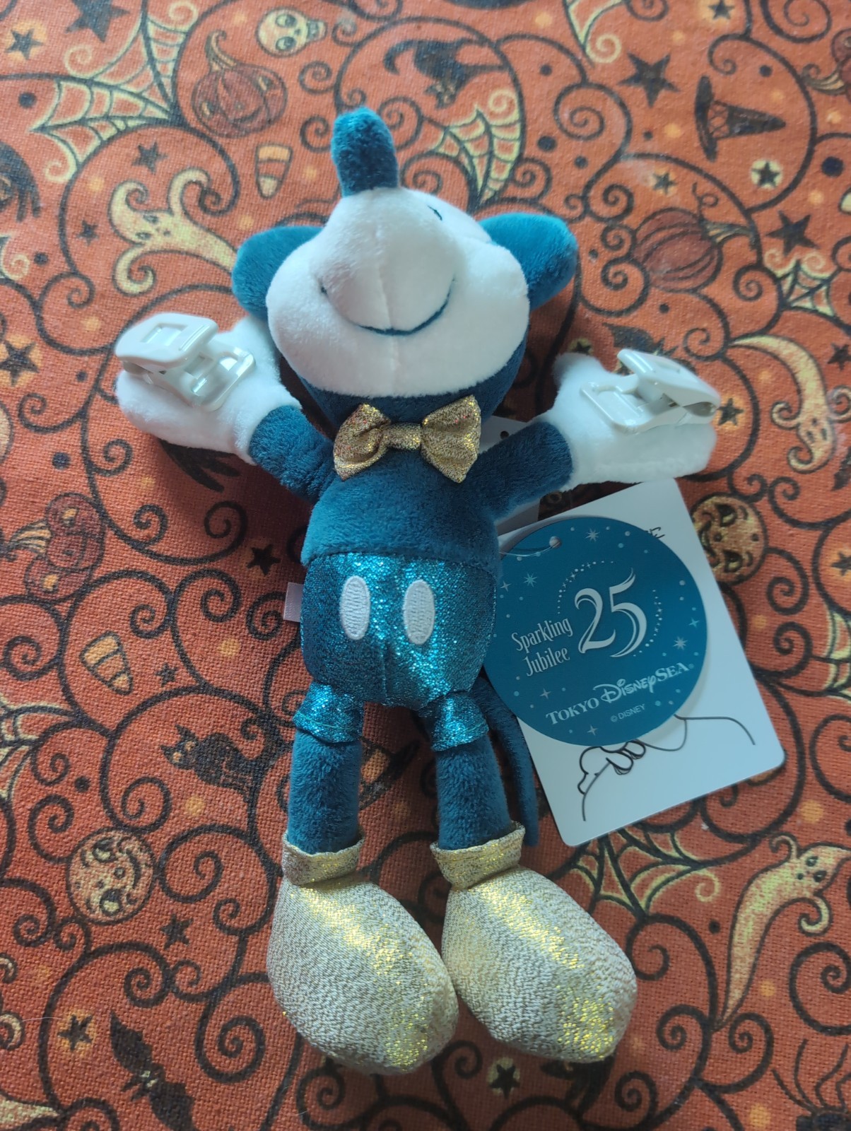 New Tokyo Disney Sea 25th Anniv Sparkling Jubilee Mickey Shoulder Pal Clip On
