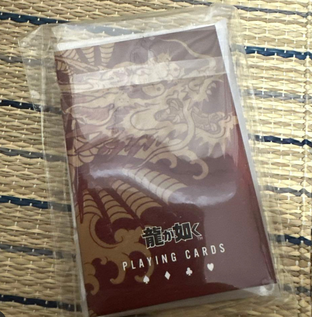 Ryu ga Gotoku Yakuza 20th Anniversary Prize D Playing Cards yakuza