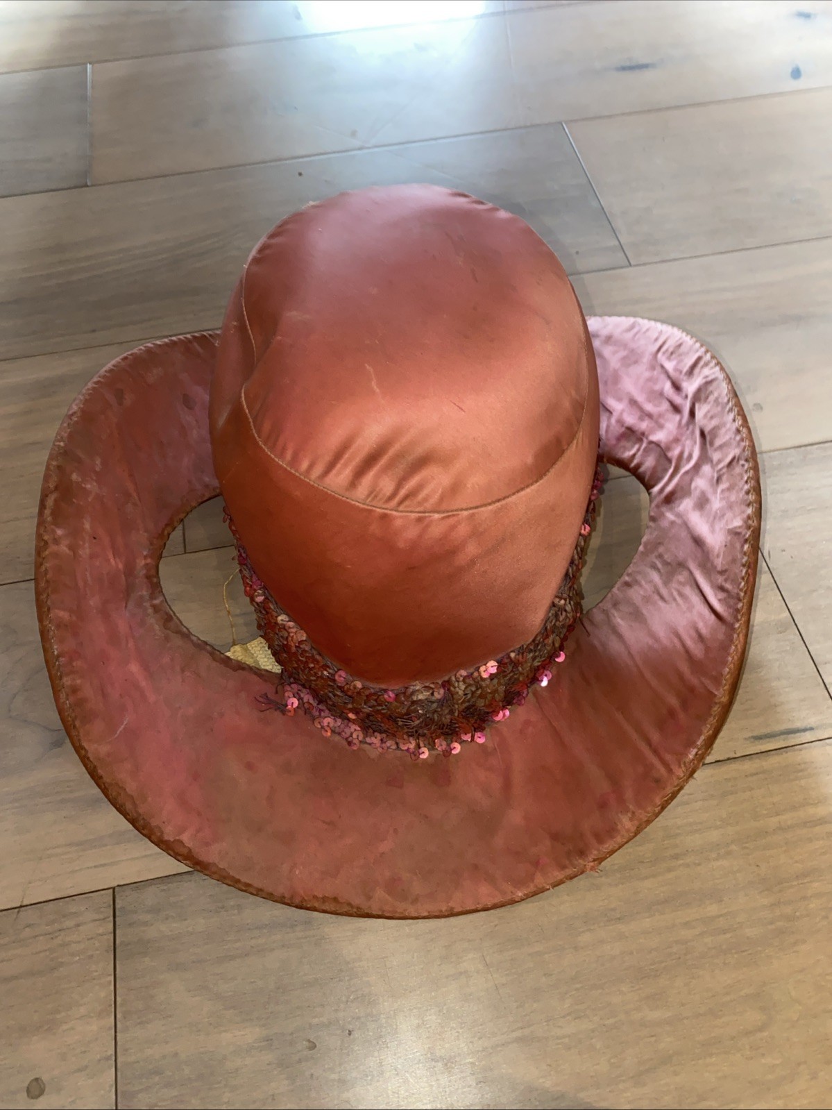 Vintage Horse Circus Hat Used In Circus Oddity Rare Curiosity Unique Sequins