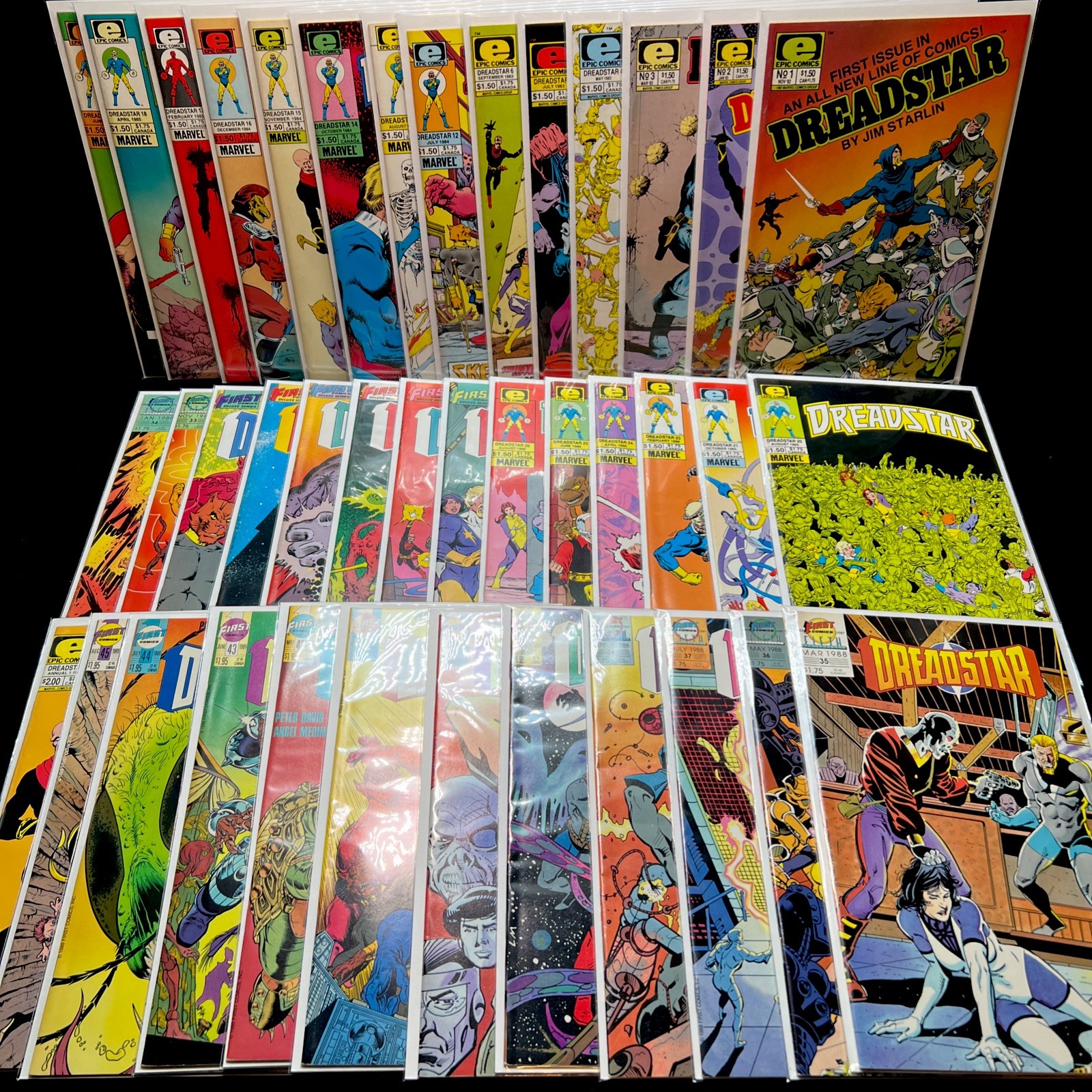 Dreadstar 1-45 Annual 1 Epic First Comics Lot 40 Issues Jim Starlin Vintage