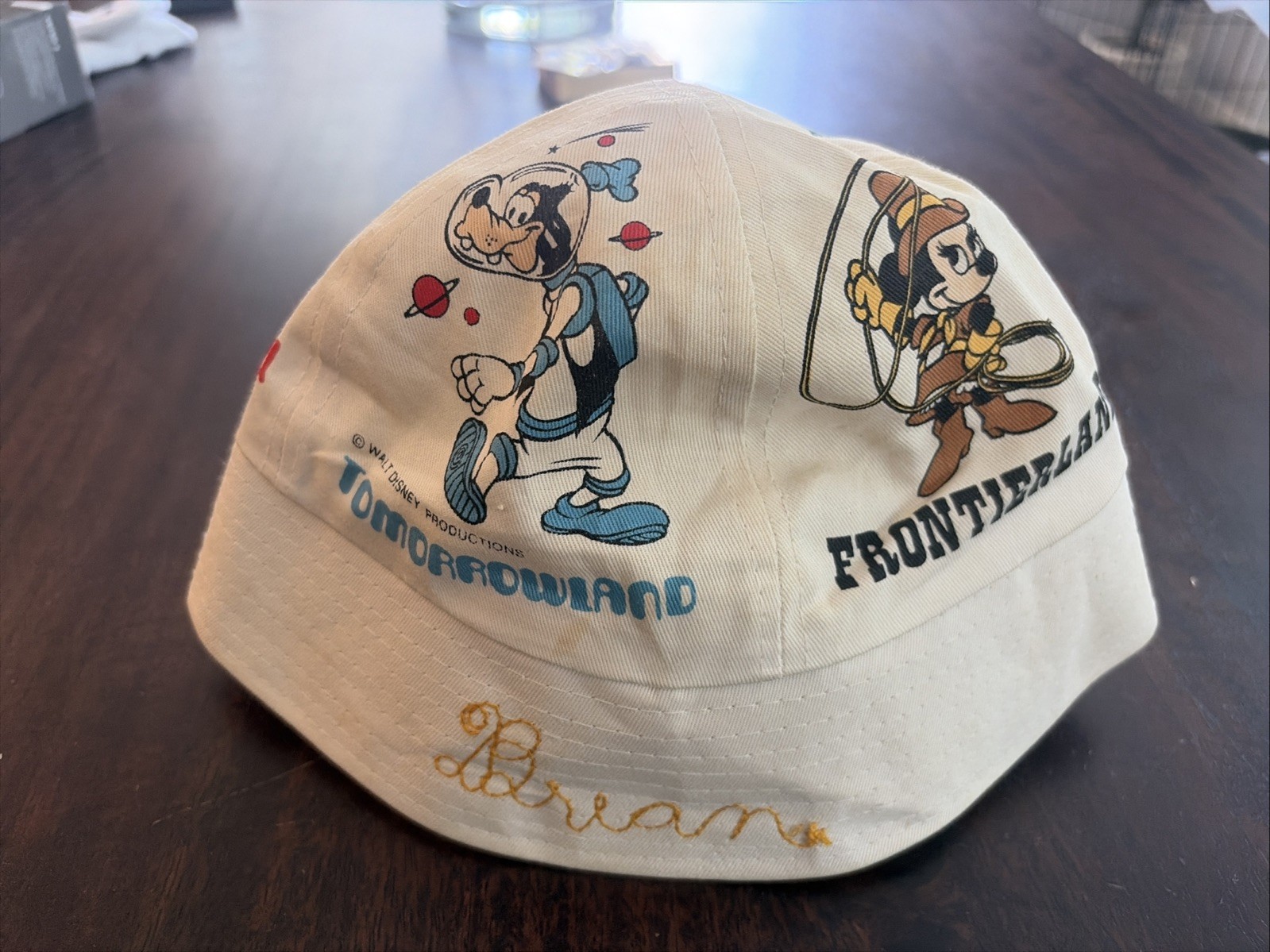 Disney Tomorrowland Frontierland Adventureland Fantasyland Hat 1970s-80s
