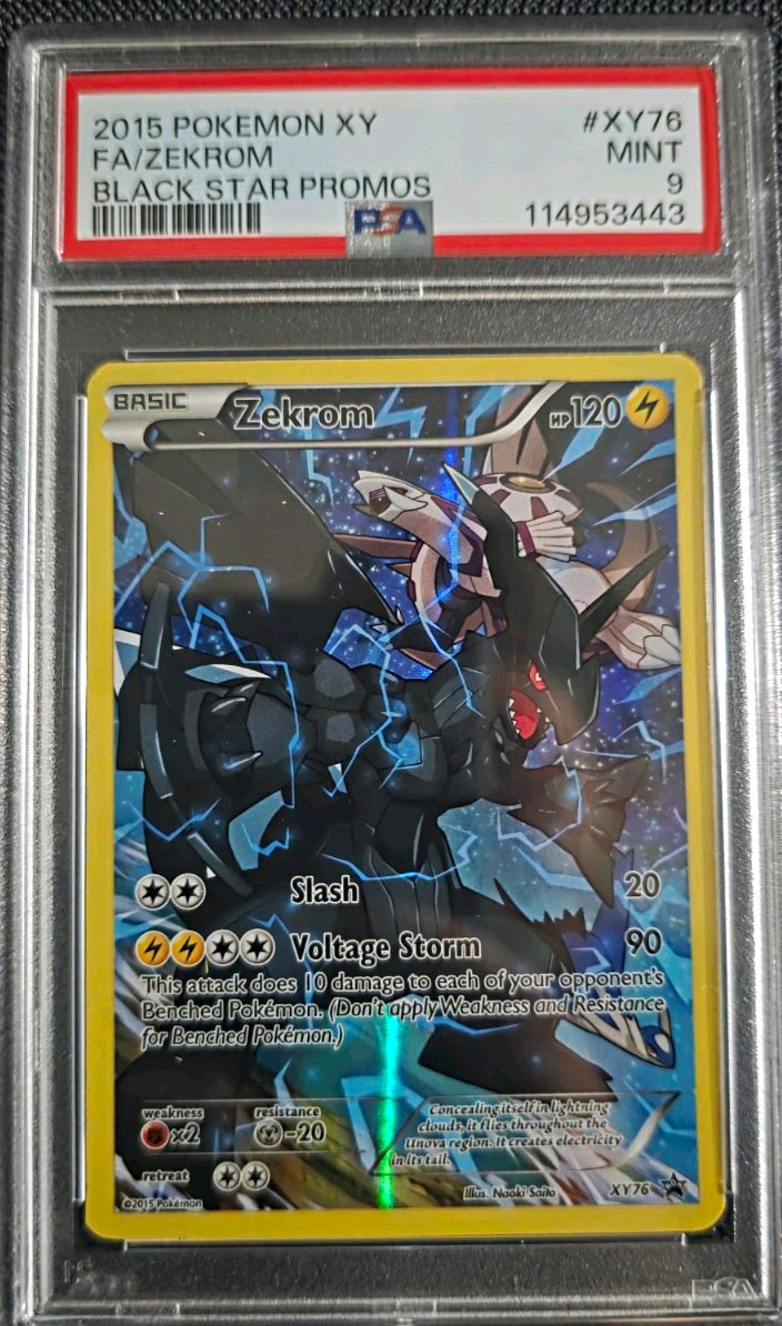 Pokémon 2015 Black Star Promos Zekrom XY76 PSA 9 English Promo Card