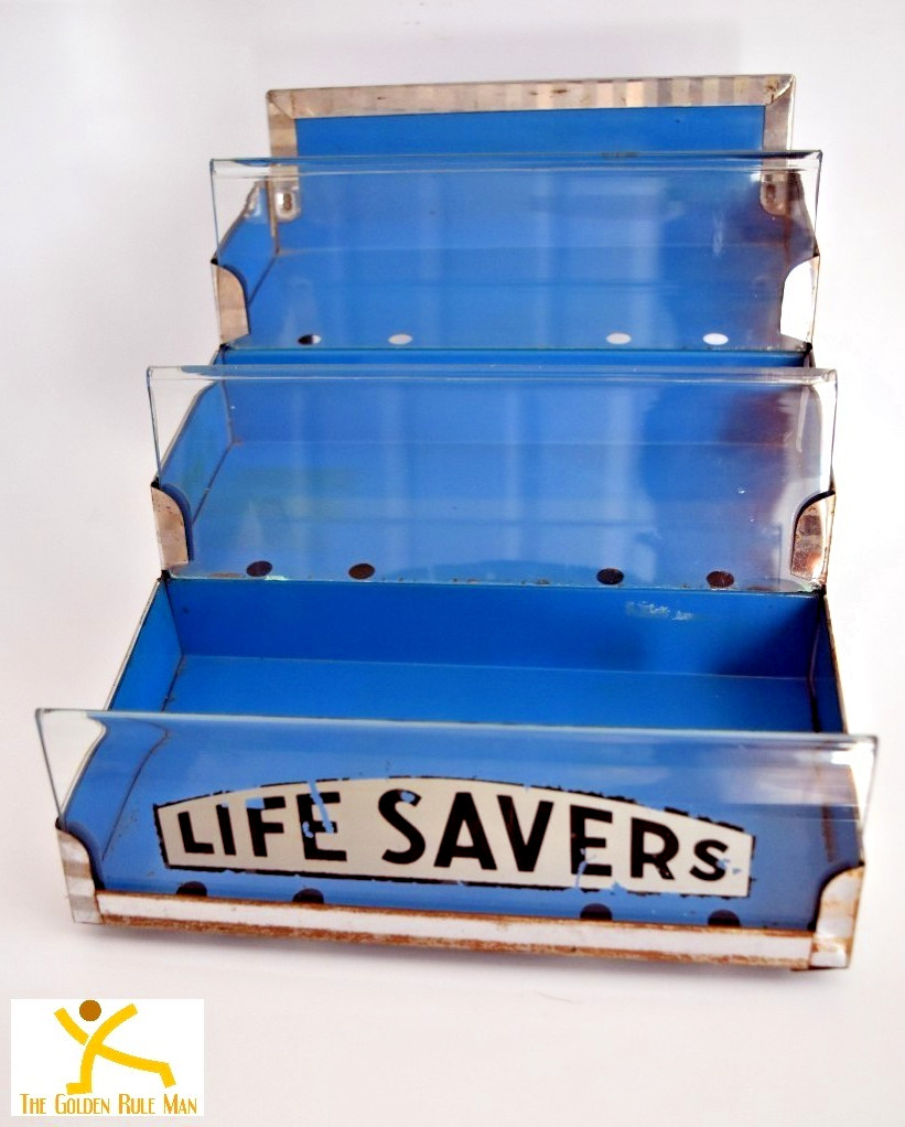 Vintage General Store LIFESAVERS COUNTER DISPLAY Circa 1930s