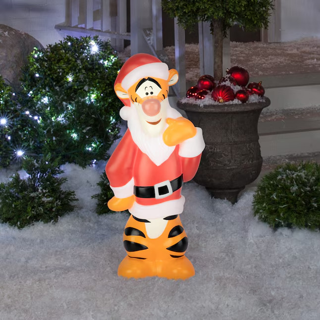 Disney Tigger Winnie The Pooh Christmas Blow Mold Light Up Holiday Decor Gemmy