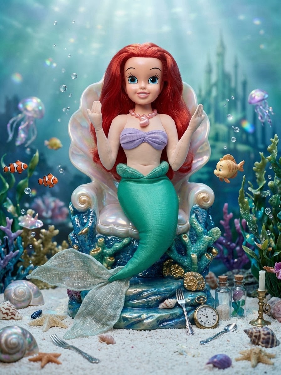1997 Mattel Disney Little Mermaid My First Ariel Soft 18\