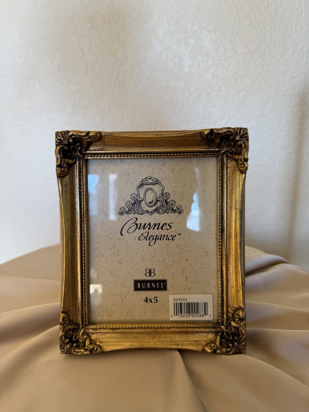 Vintage Burnes Elegance Gold Ornate 4x5 Picture Frame Baroque Rococo NIB New
