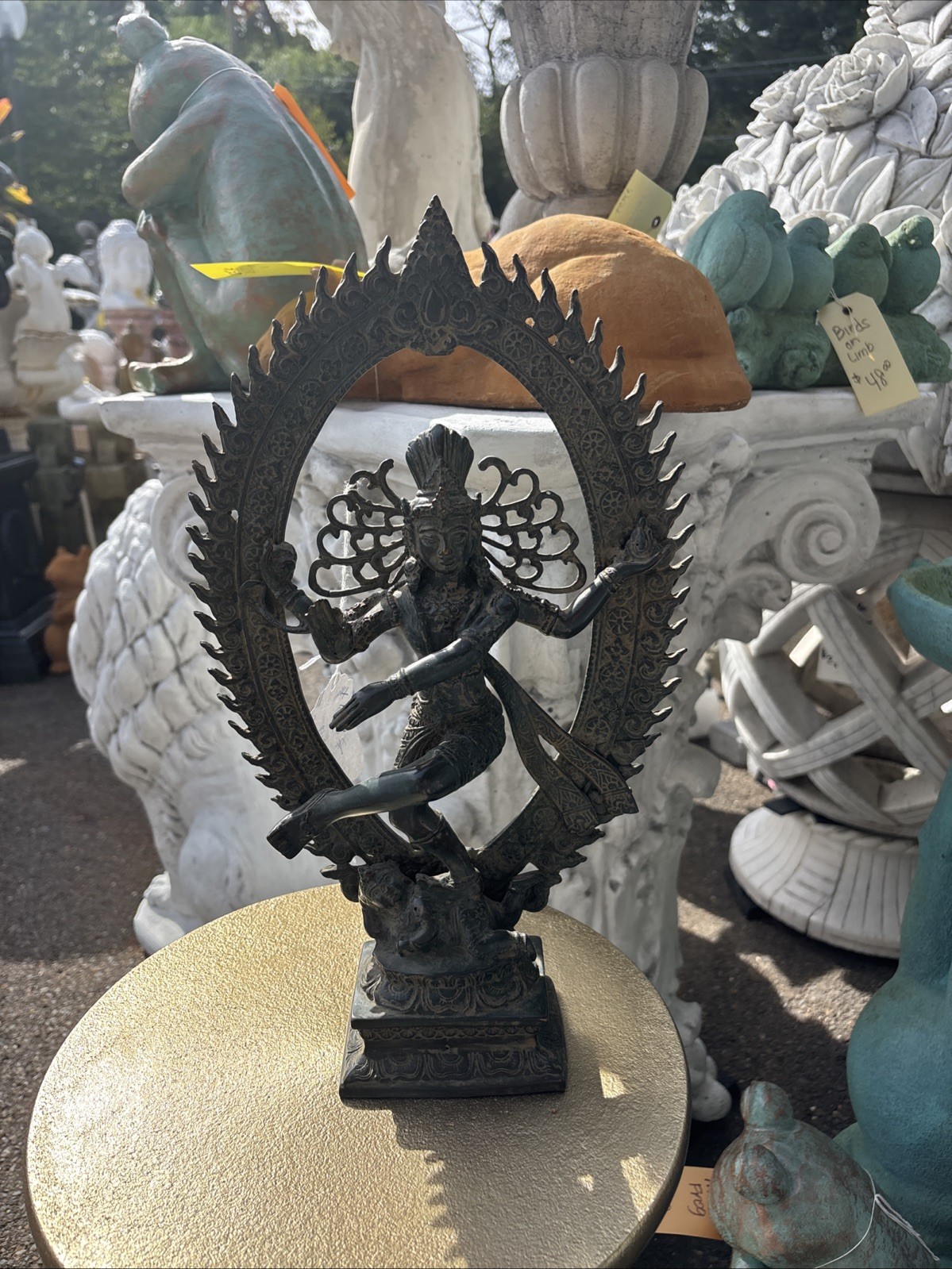 Vintage Antique Bronze Shiva Nataraja 15” Tall