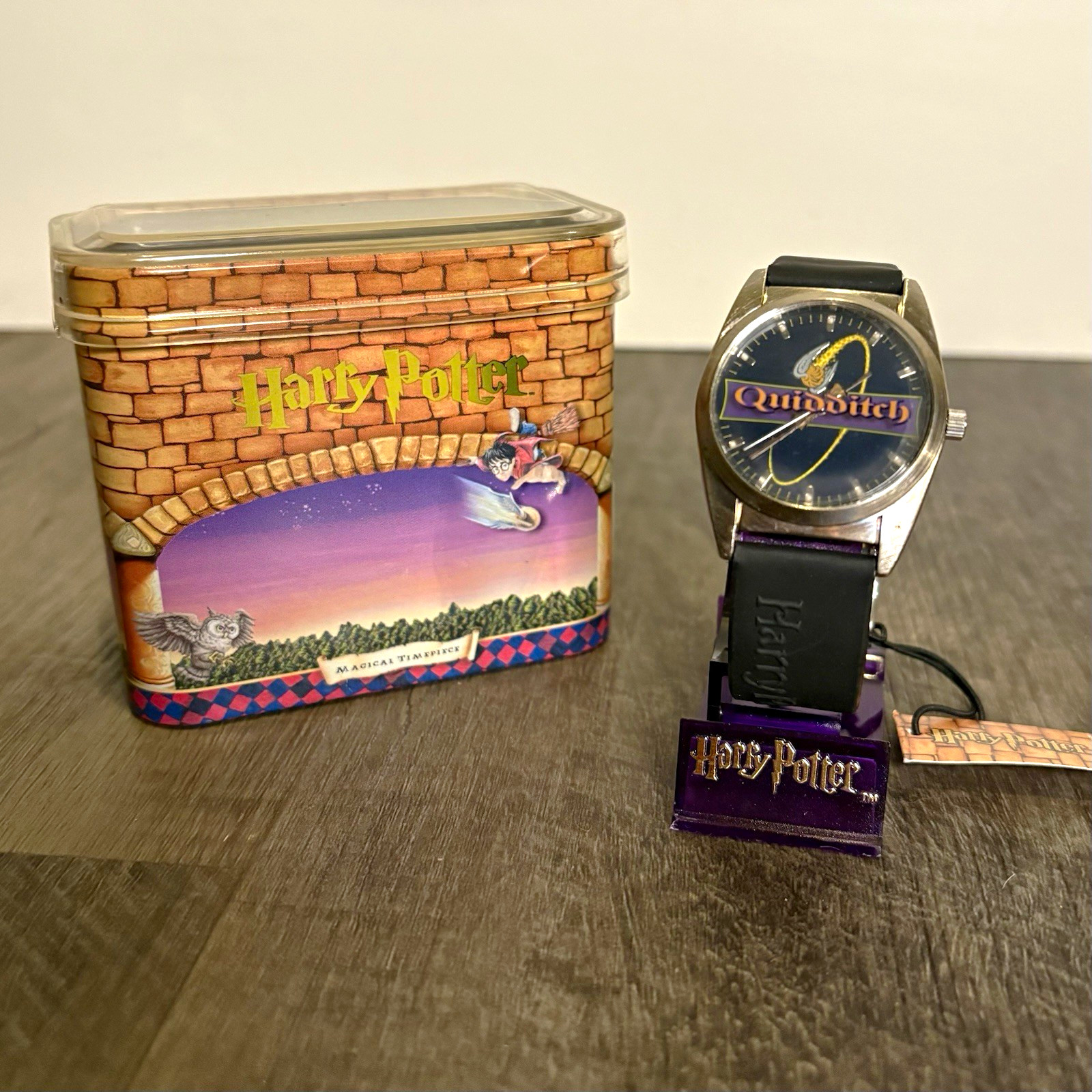 Vintage 2001 Harry Potter “Quidditch” Watch New w/ Tags + Tin (Complete)