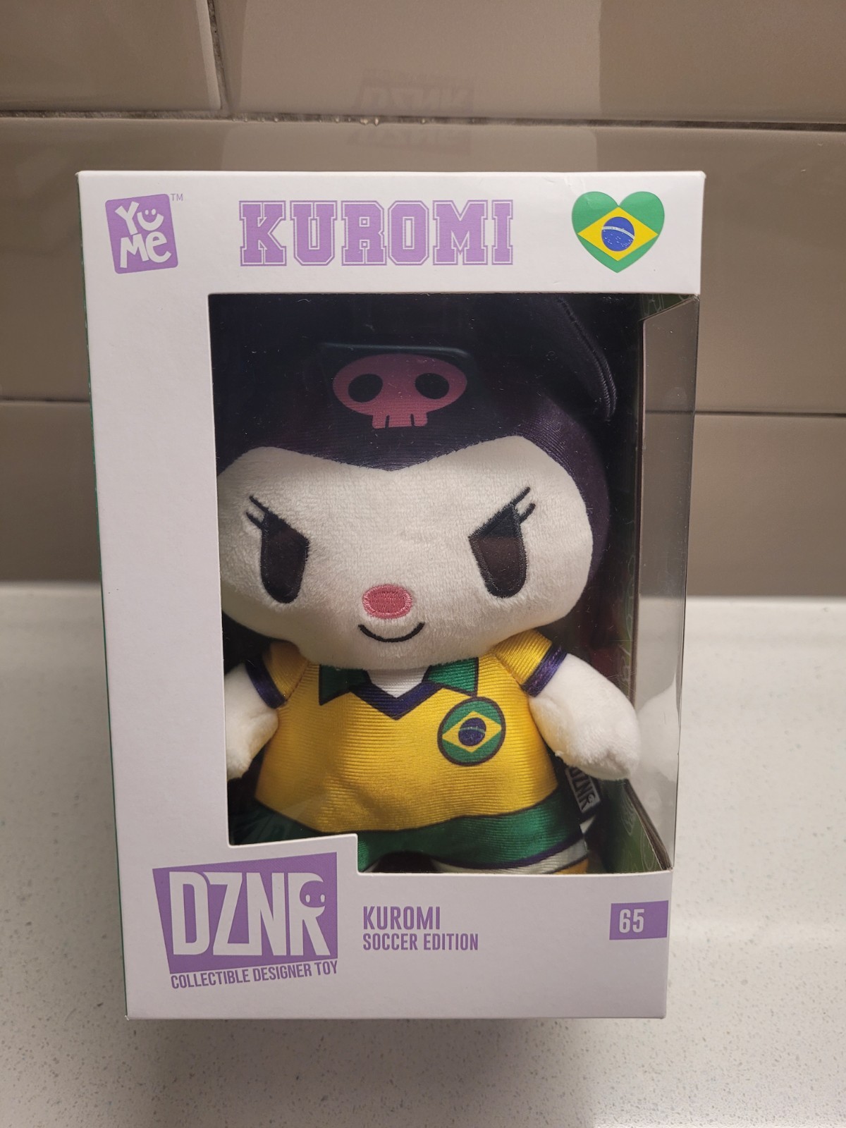 YuMe Hello Kitty & Friends DZNR Kuromi Soccer Edition Plush - Brazil