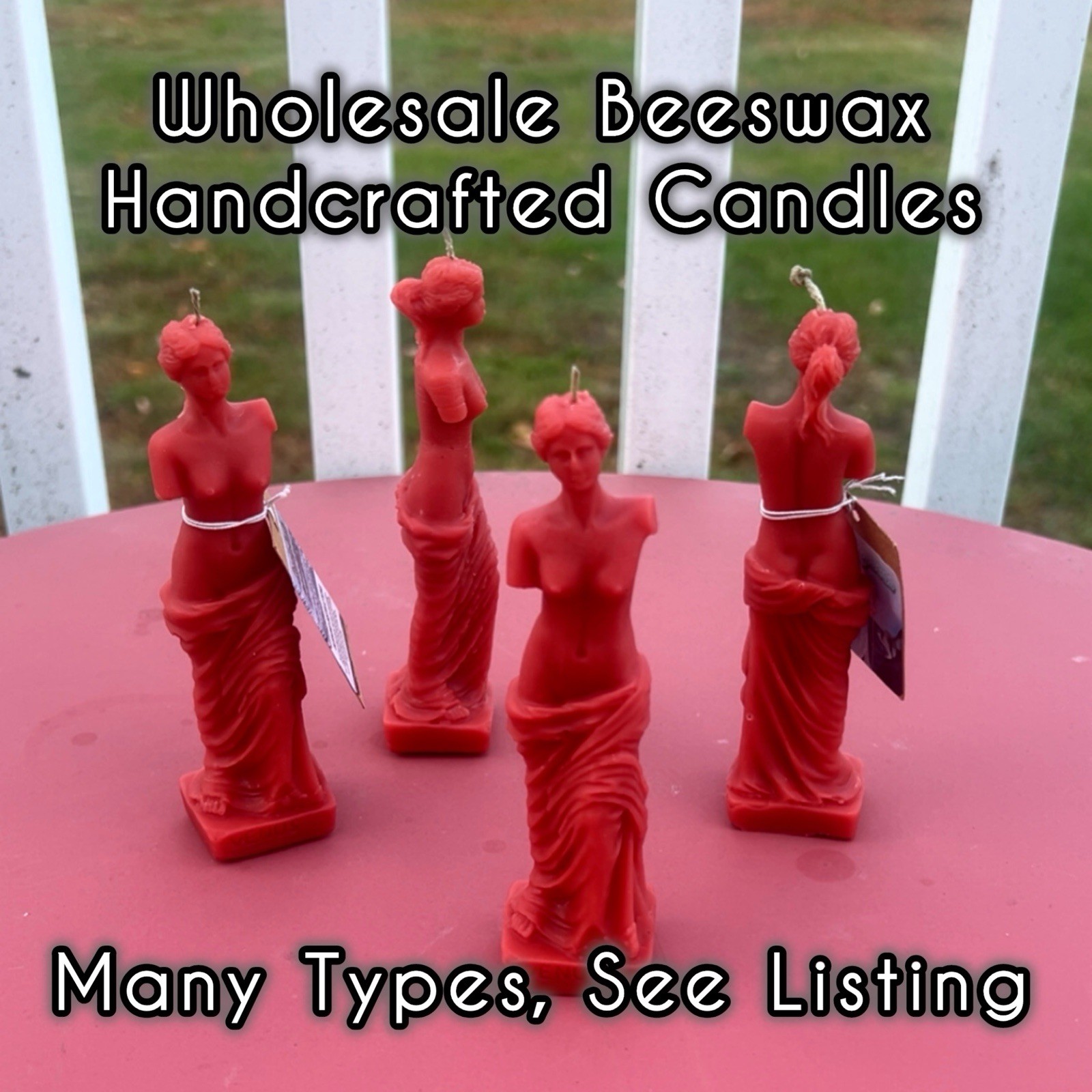 WHOLESALE Bulk  Mix & Match Lot Of 20 Beeswax Pillar Candles For Resale
