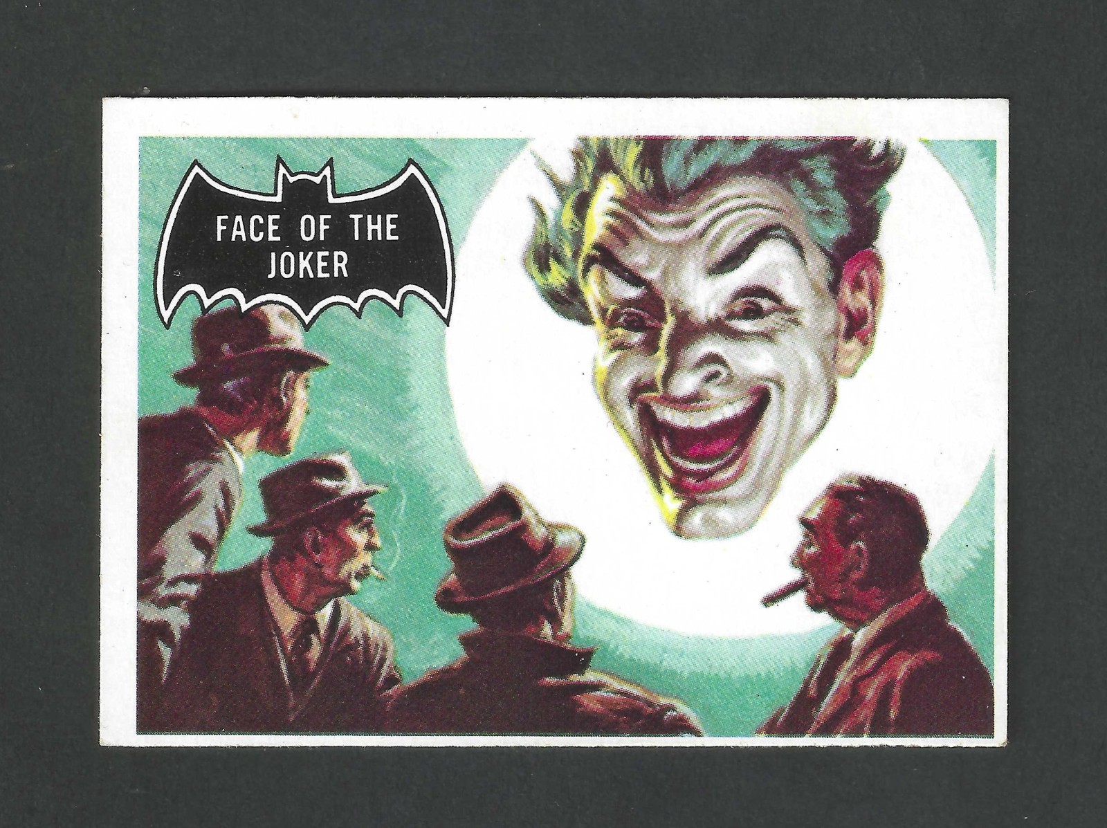 1966 Topps Batman Black Bat #9 Face of the Joker