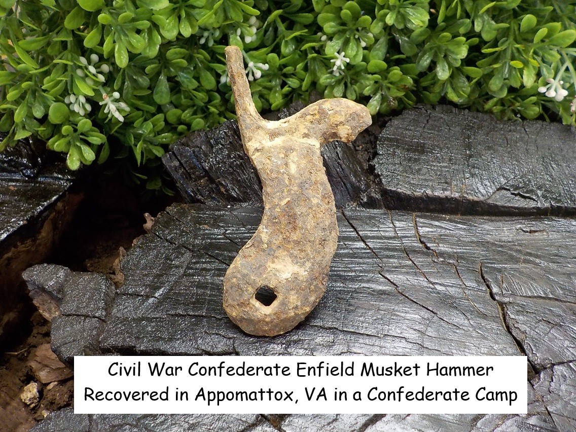 Old Rare Vintage Antique Civil War Relic Confederate Enfield Musket Hammer.