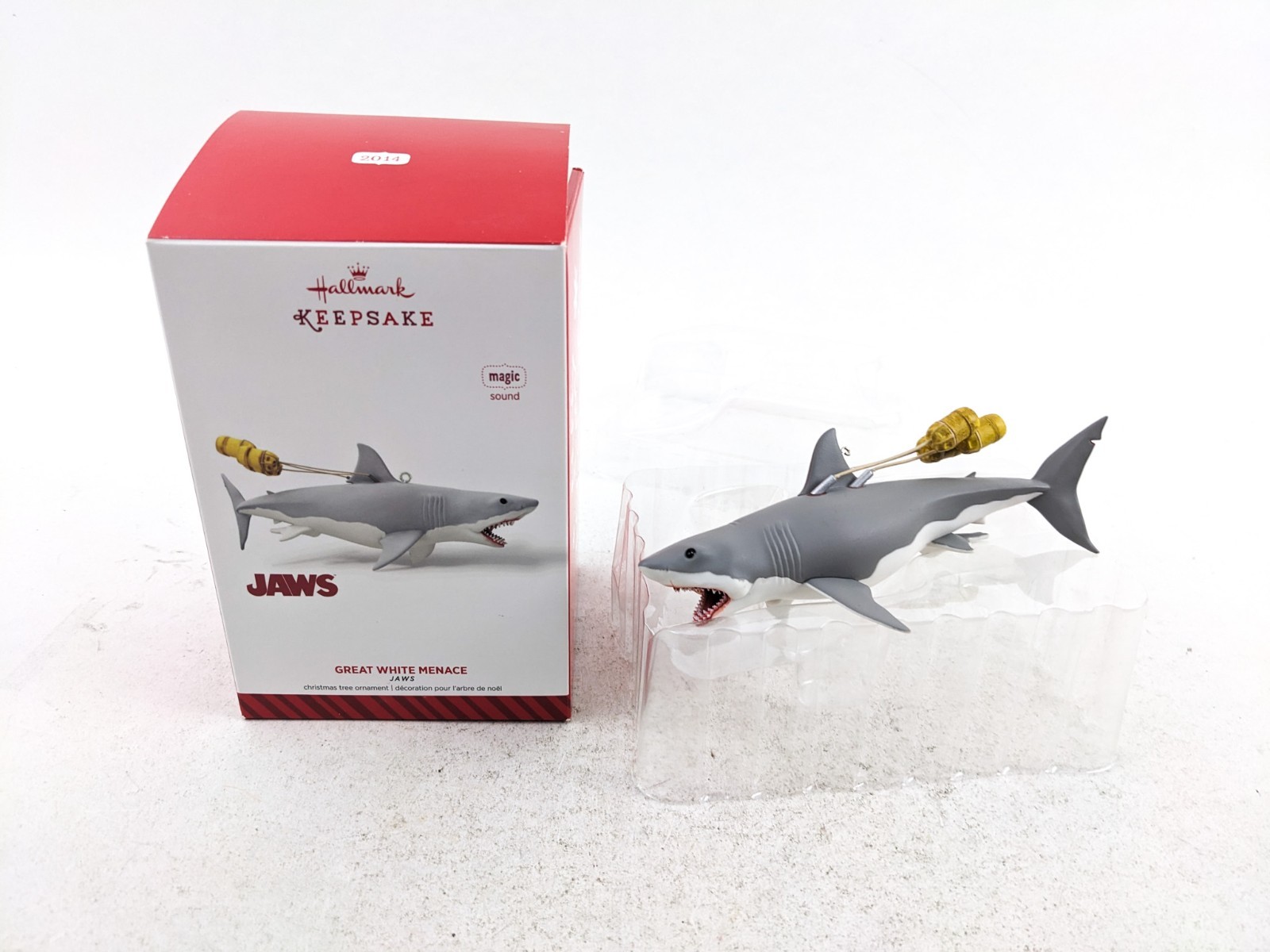 2014 Hallmark Keepsake Jaws Great White Menace Shark Christmas Ornament