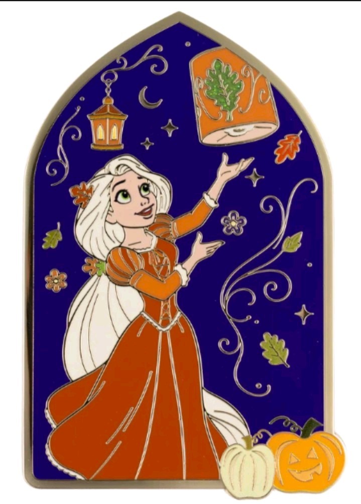 Disney PALM Tangled Rapunzel Lantern Halloween 2026 Jumbo Pin Confirmed PRESALE 