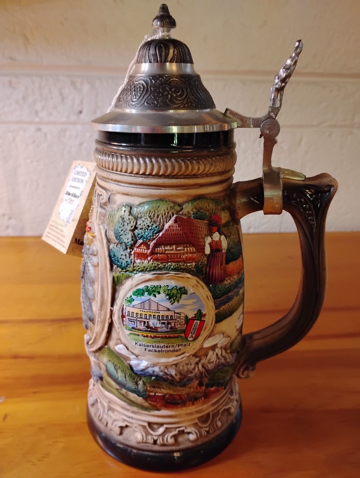 Zoller and Born Beer Stein Limited Edition 1700/5000 Rare NEW
