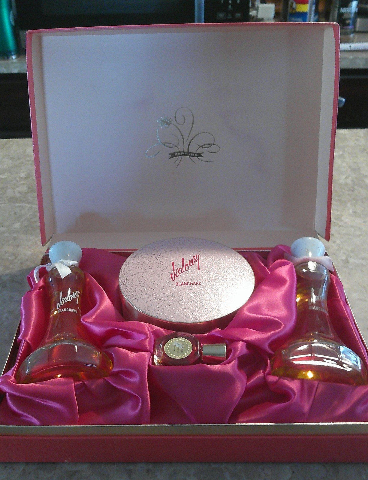 Vintage Jealousy Blanchard Vanity Set NIB 1950s One of a Kind