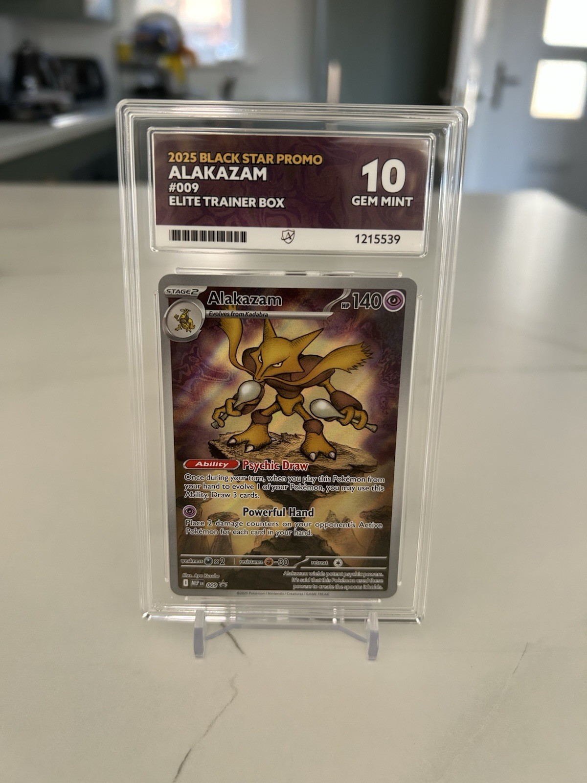Pokémon TCG Alakazam 009 Black Star Promo Mega Evolutions Ace 10