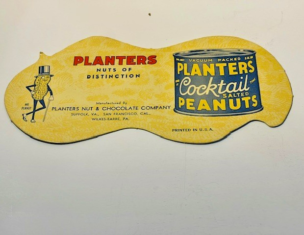 2346.2 ~ Antique 1913 Planters 5 Cent Peanut Blotter  Clean Original Crisp