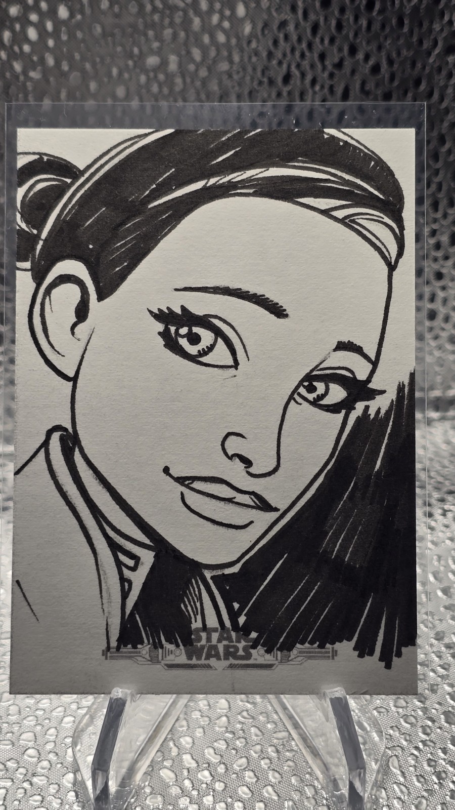 2021 Topps Star Wars Bounty Hunters Padme Amidala Sketch Card by Rich Molinelli