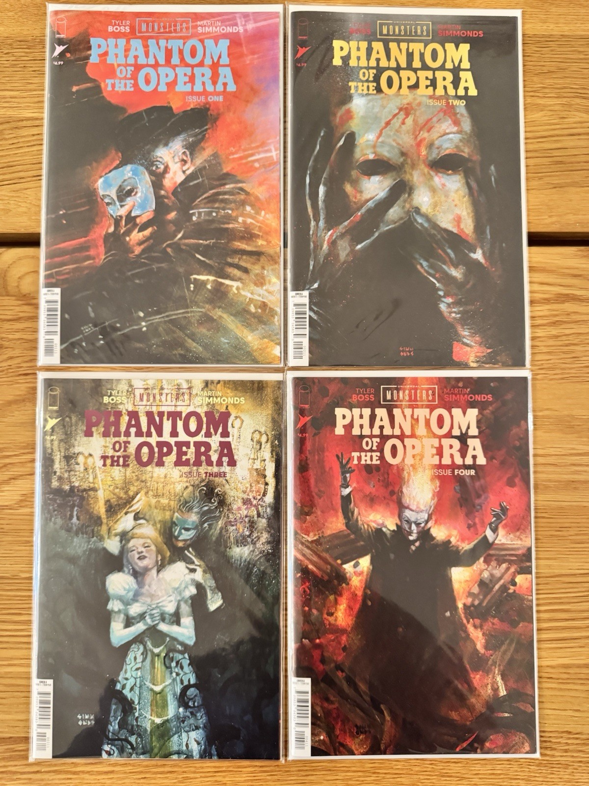 (2026) UNIVERSAL MONSTERS PHANTOM OF THE OPERA #1-4 COMPLETE Cover A Set