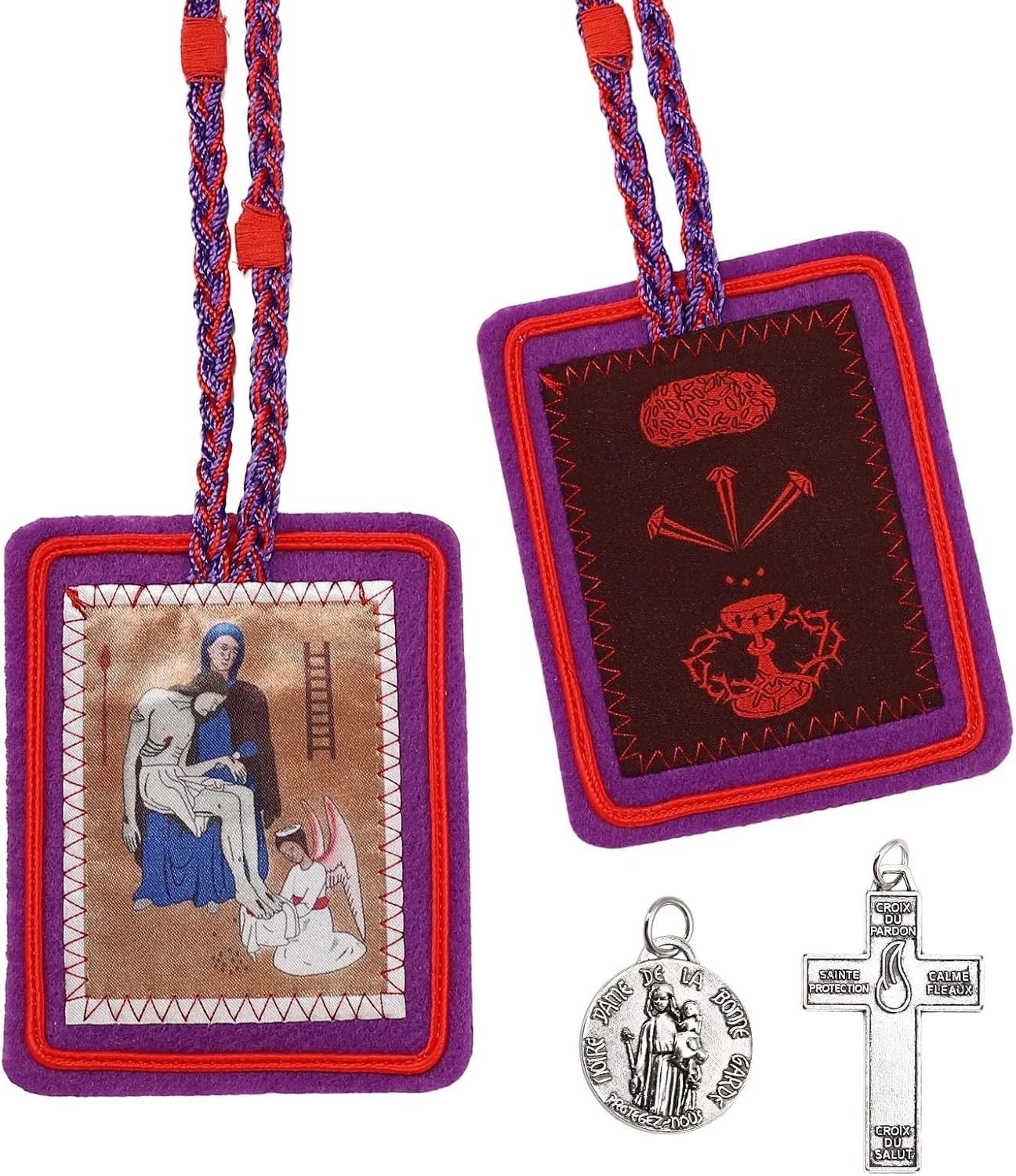 Escapularios Catolicos,Purple Scapular Catholic Marie Julie Jahenny of... 