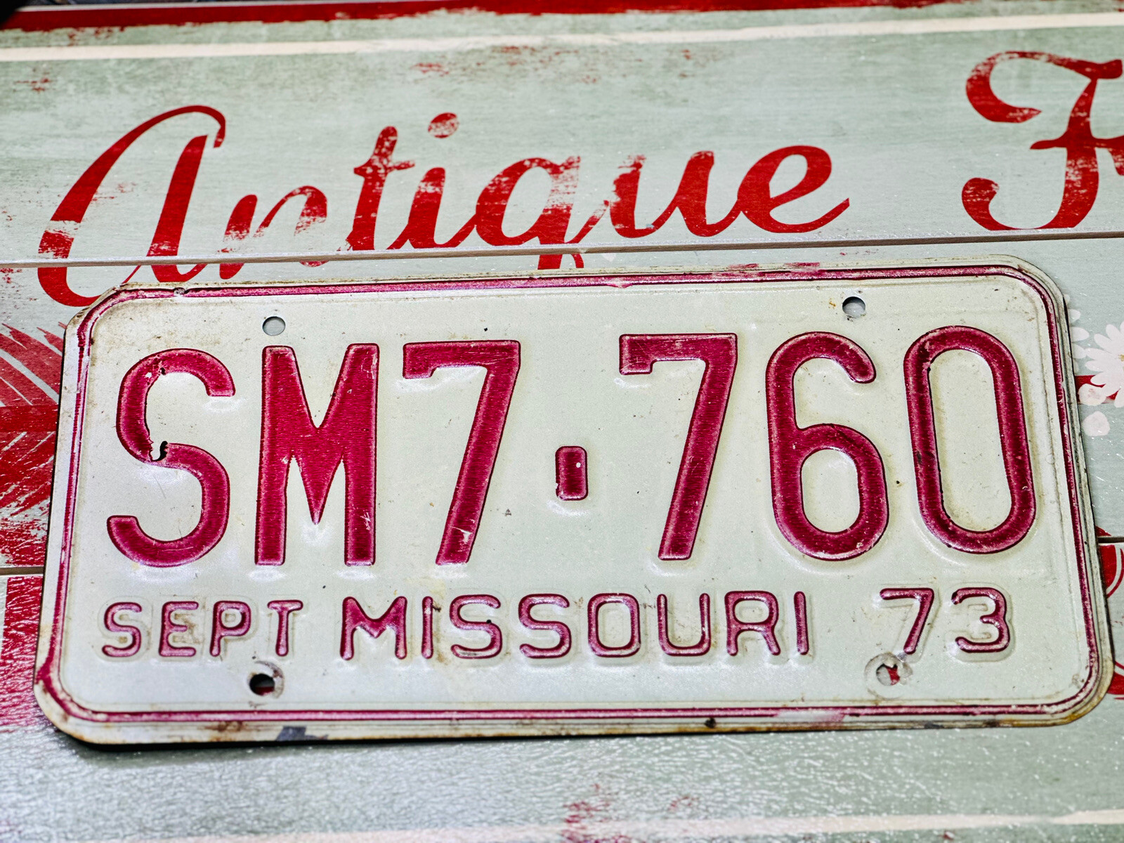 Vintage 1973 Missouri License Plate                            SM7 - 760