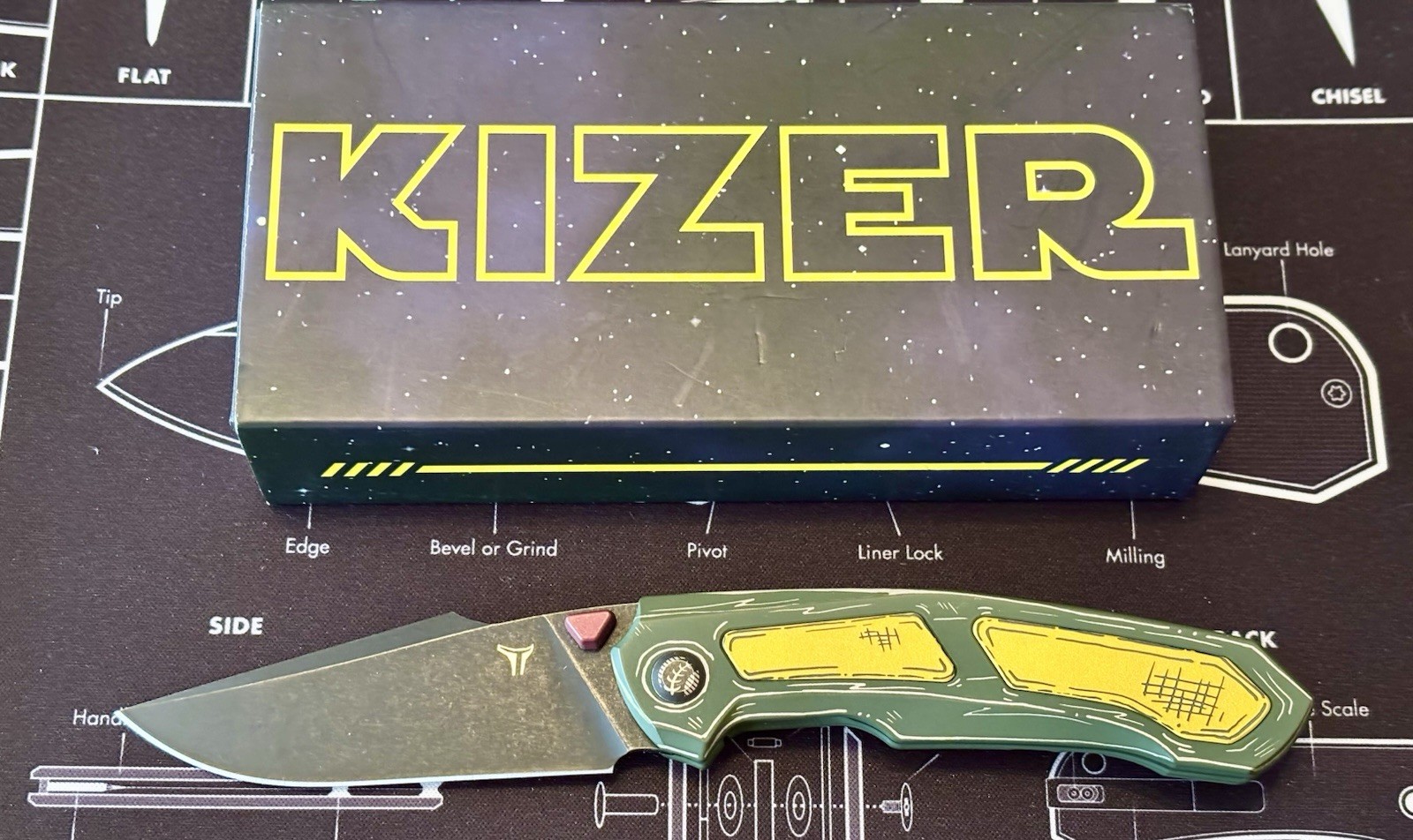 Kizer Boba Fett Feweed | Elmax | Titanium | KizerB™ 3694A9 LNIB