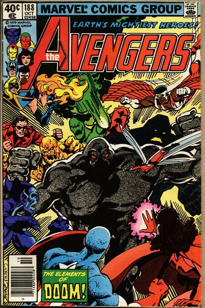 Avengers #188-1979 vg/fn 5.0 John Byrne Terry Austin 1st app Elements of Doom